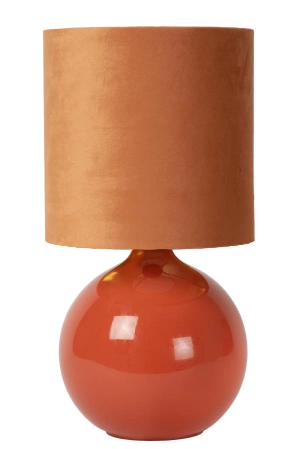 Lucide ESTERAD - Tafellamp - Ø 24 cm - 1xE14 - Oranje - uitgezet